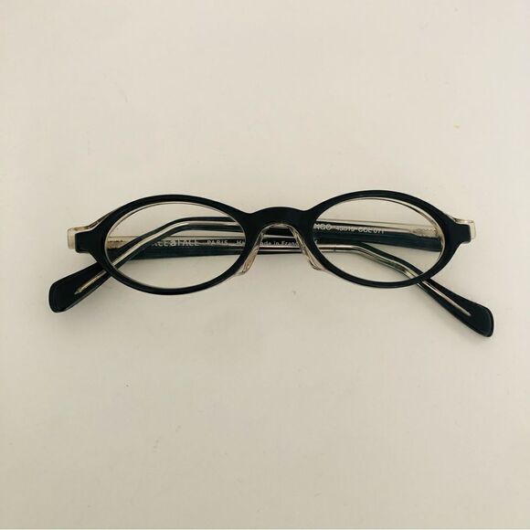 Rare Authentic Face a Face BINGO Oval Black/Clear Eye Glasses France - Picture 2 of 7